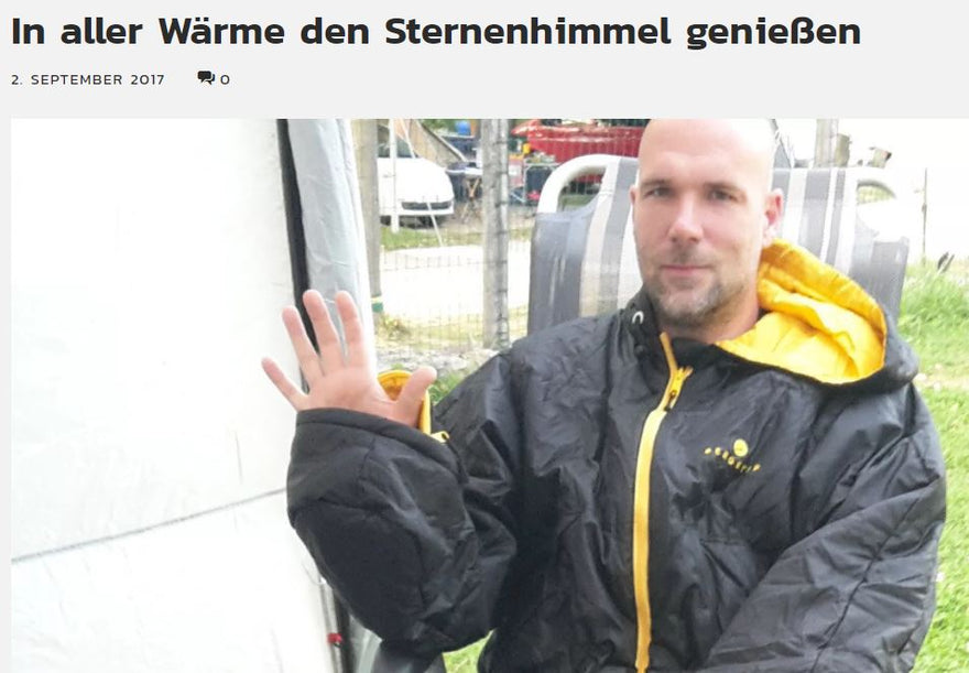 Camping in autumn - add a CozyBag for more comfort