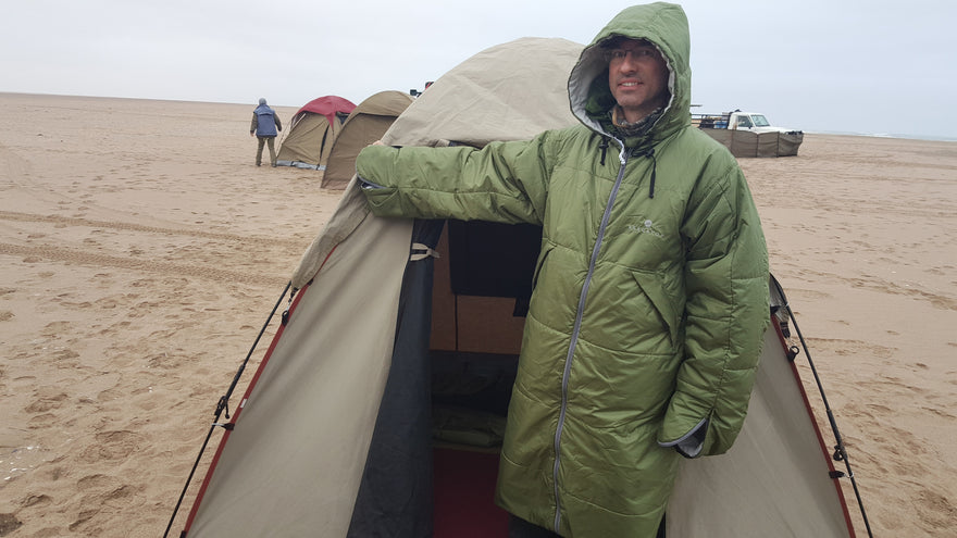 With CozyBag in the Namibian Desert
