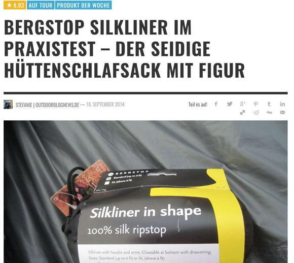 Bergstop SilkLiner review on Outdoorblognews